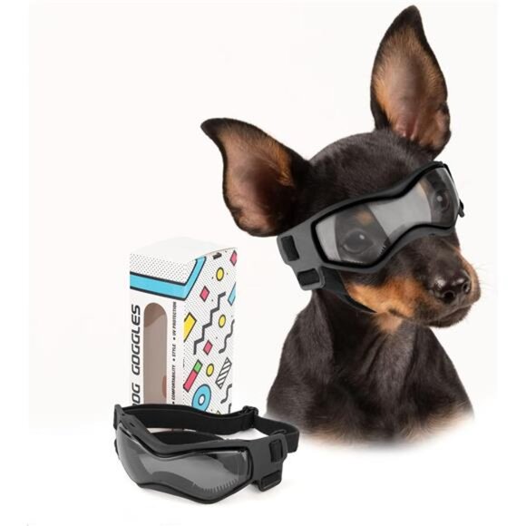 Dog Goggles Small Breed, Dog Sunglasses for Small Breed UV Protection Eyewear - Picture 1 of 7